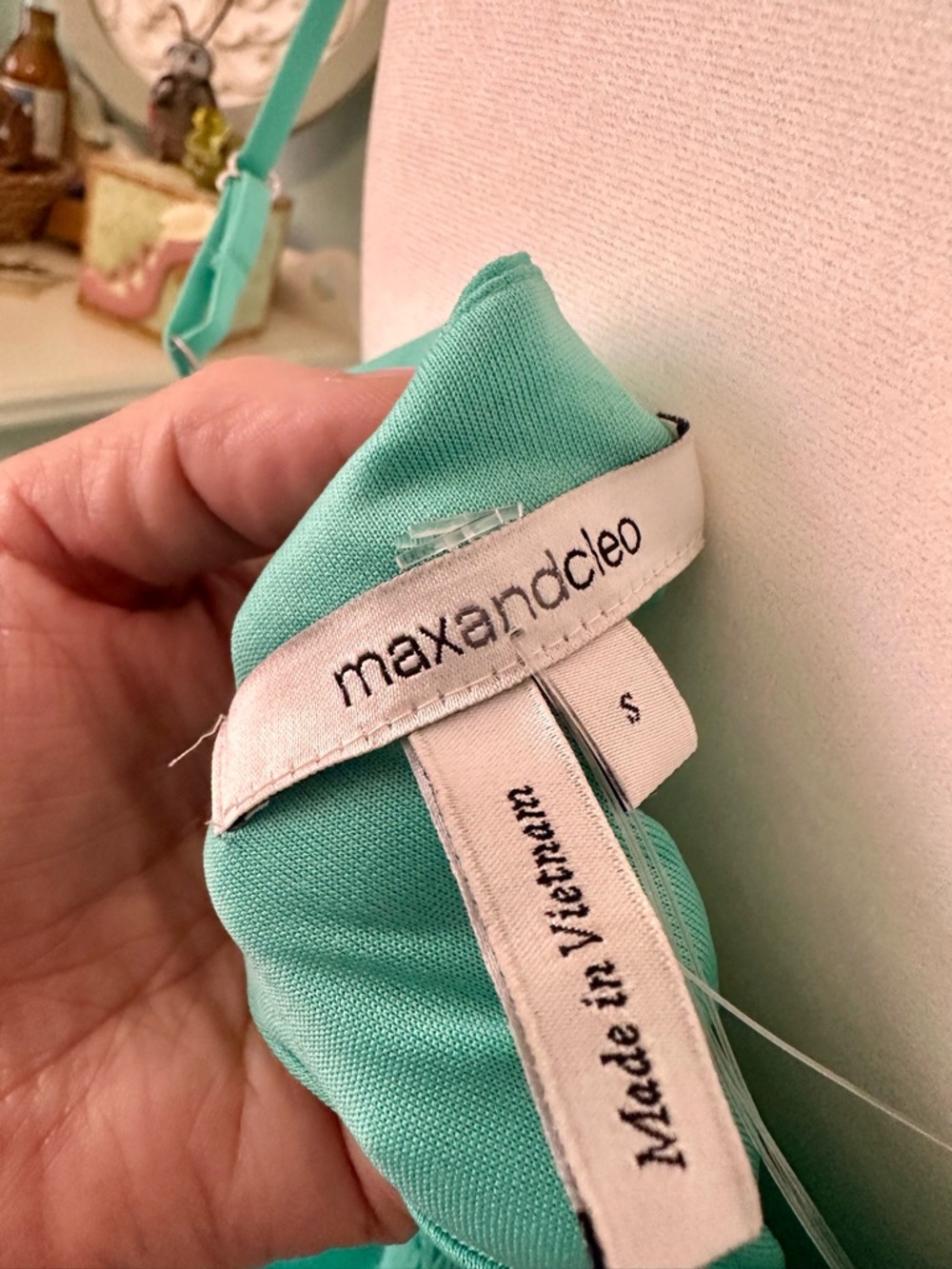 Max & Cleo Teal Ruffle Midi Dress - Picture 3 of 4